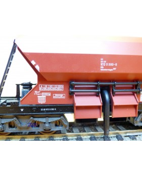 Fleischmann 5525 K,  wagon trémie à déchargement automatique  fonctionnel  type Nür  267  Schotterwagen  DB   neuf   BO