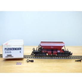 Fleischmann 5525 K,  wagon trémie à déchargement automatique  fonctionnel  type Nür  267  Schotterwagen  DB   neuf   BO