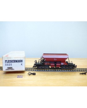 Fleischmann 5525 K,  wagon trémie à déchargement automatique  fonctionnel  type Nür  267  Schotterwagen  DB   neuf   BO