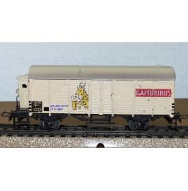 Märklin ancien  325 . 1 ,  wagon bière guérite GAMBRINUS 
