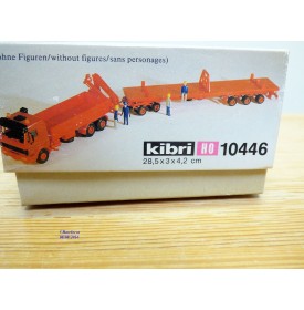 KIBRI 10446, camion MERCEDES BENZ  2644  et remorque surbaissée  Goldhofer  DB   HO   neuf  BO  1/87