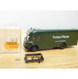 BREKINA 57522, camion MAN transport de chevaux Polizei Pferde  DB  Neuf   BO  1/87