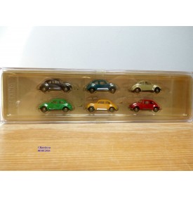 BREKINA  90396, coffrfet de 6    VOLKSWAGEN  Coccinelles   neuf   BO  1/87 ème  HO 