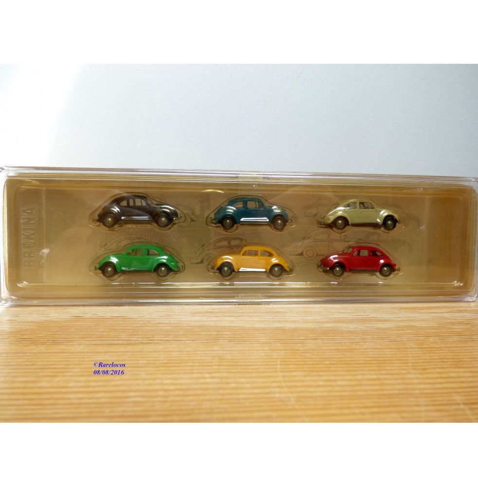 BREKINA  90396, coffrfet de 6    VOLKSWAGEN  Coccinelles   neuf   BO  1/87 ème  HO 