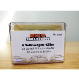 BREKINA  90396, coffrfet de 6    VOLKSWAGEN  Coccinelles   neuf   BO  1/87 ème  HO 