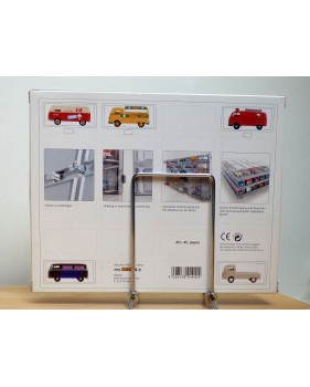 BREKINA  90400, 5 camionnettes   VOLKSWAGEN  KOMBI  ( Bulli ), notice et support de présentation  neuf  BO  1/87 ème HO 
