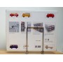 BREKINA  90400, 5 camionnettes   VOLKSWAGEN  KOMBI  ( Bulli ), notice et support de présentation  neuf  BO  1/87 ème HO 