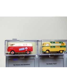 BREKINA  90400, 5 camionnettes   VOLKSWAGEN  KOMBI  ( Bulli ), notice et support de présentation  neuf  BO  1/87 ème HO 