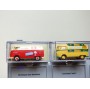 BREKINA  90400, 5 camionnettes   VOLKSWAGEN  KOMBI  ( Bulli ), notice et support de présentation  neuf  BO  1/87 ème HO 