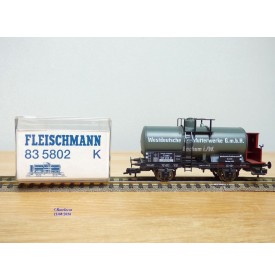FLEISCHMANN 83 5802 K,  wagon citerne ancien  à guérite  Westdeutsche Kraftfutterwerke G.m.b.H.    DR   BO