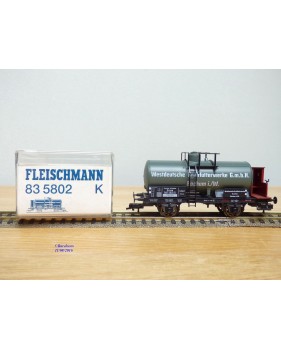 FLEISCHMANN 83 5802 K,  wagon citerne ancien  à guérite  Westdeutsche Kraftfutterwerke G.m.b.H.    DR   BO