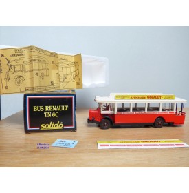 SOLIDO 1101, autobus Renault TN6C 1934  Neuf  BO