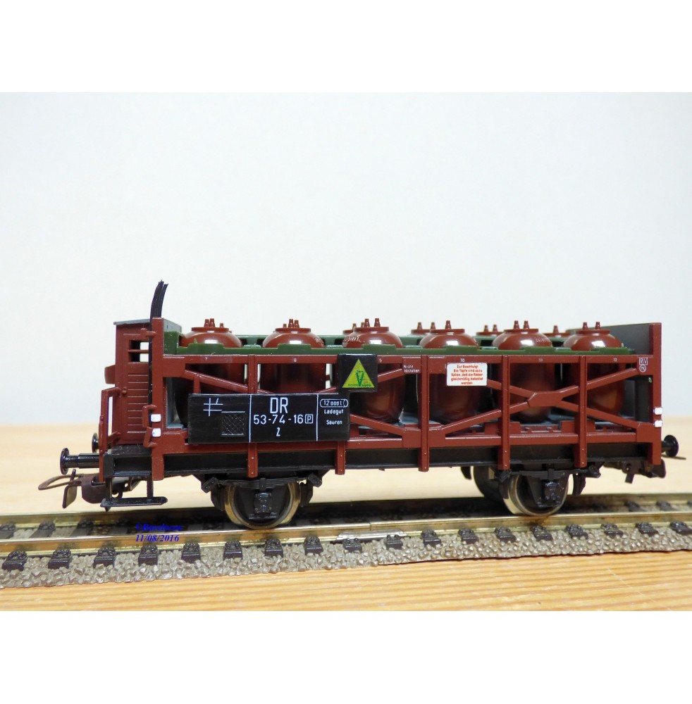 PIKO 5 / 6454 / 010, wagon spécial transport d' acides type Z  DR  neuf  BO 