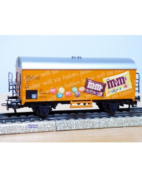 Märklin  44187,  wagon couvert réfrigérant  Ichqrs 377  M&M's    DB   Neuf    BO