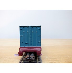 LIMA véro 302849 ,  wagon plat porte conteneurs CHIQUITA     SJ    BO