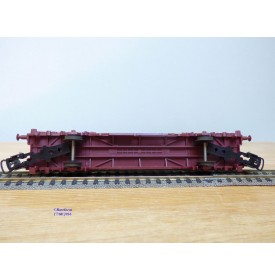 LIMA véro 302849 ,  wagon plat porte conteneurs CHIQUITA     SJ    BO