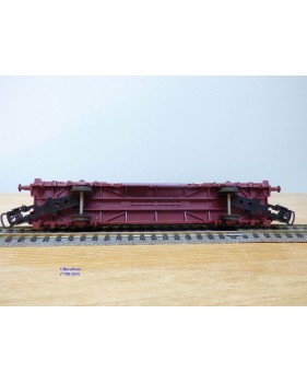 LIMA véro 302849 ,  wagon plat porte conteneurs CHIQUITA     SJ    BO