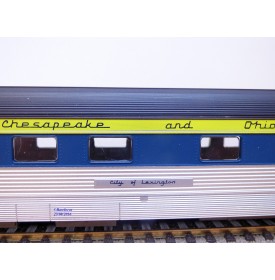 IHC  6682,  voiture lits inox ( corrugated roomette )  City of Lexington  Cheasapeake and Ohio  C&O  neuf    BO 