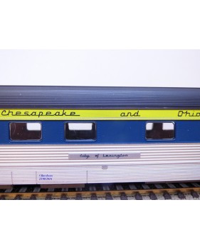 IHC  6682,  voiture lits inox ( corrugated roomette )  City of Lexington  Cheasapeake and Ohio  C&O  neuf    BO 