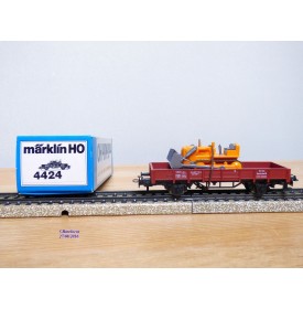 Märklin 4424, wagon   plat  type Kklm 505     DB   neuf     BO