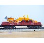 Märklin 4474 . 1, wagon   plat   type Rlmms    DB   neuf     BO