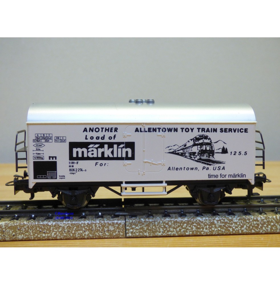 Märklin  83518 / 4415,  wagon couvert réfrigérant ALLENTOWN TOY TRAIN SERVICE   neuf    BO