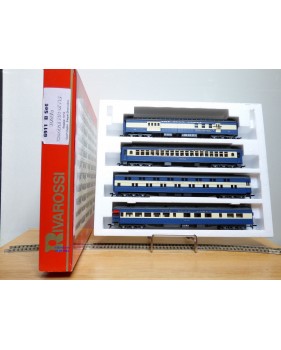RIVAROSSI "véro" 6911 set B, coffret 4 voitures heavyweight  Blue Comet CNJ   BO
