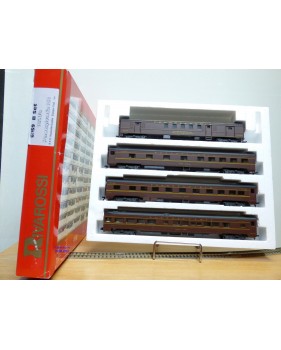 RIVAROSSI "véro" 6959 set B, coffret 4 voitures smooth side  PRR     BO