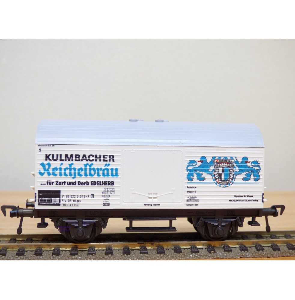 FLEISCHMANN 5046, wagon couvert type Hkqrs  KULMBACHER REICHELBRÄU   DB   neuf   BO 