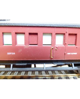 FranceTrains 142 B, voiture dortoir  ( ex  type Ty  NORD )  SNCF   BO  