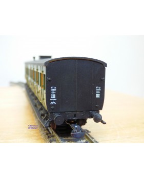 FranceTrains 123, voiture à portières latérales à bogies de 3 ème classe   type Ty  NORD   NORD   BO  