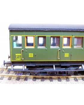 FranceTrains 123, voiture à portières latérales à bogies de 3 ème classe   type Ty  NORD   NORD   BO  