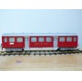 HAG 810 . 3,  Voiture allégée  type C40 (Leichtstahlwagen) 3 Kl.  rouge  SBB  BO