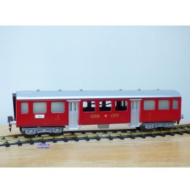 HAG 810 . 3,  Voiture allégée  type C40 (Leichtstahlwagen) 3 Kl.  rouge  SBB  BO