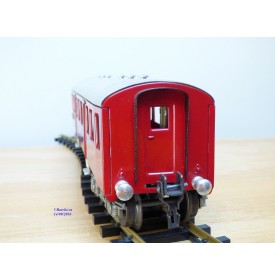 HAG 810 . 3,  Voiture allégée  type C40 (Leichtstahlwagen) 3 Kl.  rouge  SBB  BO