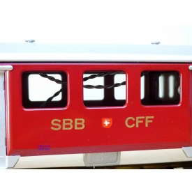 HAG 810 . 3,  Voiture allégée  type C40 (Leichtstahlwagen) 3 Kl.  rouge  SBB  BO