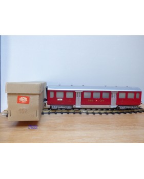 HAG 810 . 3,  Voiture allégée  type C40 (Leichtstahlwagen) 3 Kl.  rouge  SBB  BO