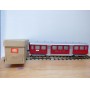 HAG 810 . 3,  Voiture allégée  type C40 (Leichtstahlwagen) 3 Kl.  rouge  SBB  BO
