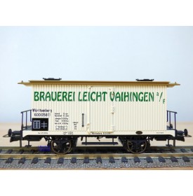 BRAWA 2101, wagon couvert à bière BRAUEREI LEICHT VAIHINGEN  K.W.S.t.b.   neuf   BO