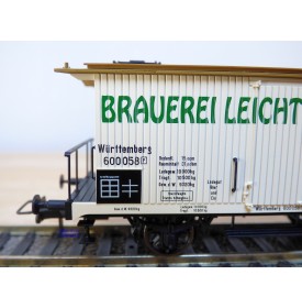 BRAWA 2101, wagon couvert à bière BRAUEREI LEICHT VAIHINGEN  K.W.S.t.b.   neuf   BO