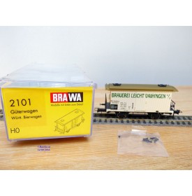 BRAWA 2101, wagon couvert à bière BRAUEREI LEICHT VAIHINGEN  K.W.S.t.b.   neuf   BO