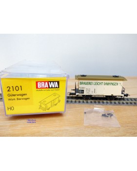 BRAWA 2101, wagon couvert à bière BRAUEREI LEICHT VAIHINGEN  K.W.S.t.b.   neuf   BO