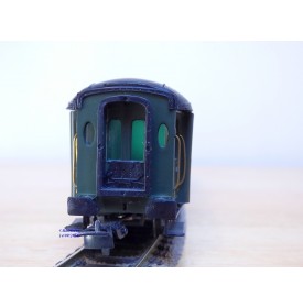 France Trains  244 K,  voiture OCEM à flancs lisses mixte 2 ème classe/ fourgon   type B5 D  SNCF  BO 