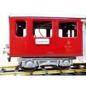 HAG 810 . 3,  Voiture allégée  type C40 (Leichtstahlwagen) 3 Kl.  rouge  SBB  BO