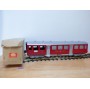 HAG 810 . 3,  Voiture allégée  type C40 (Leichtstahlwagen) 3 Kl.  rouge  SBB  BO