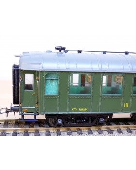 France Trains  256,  voiture  OCEM à rivets 3 Cl. type C10 yfi   MIDI   N°: 12129  BO