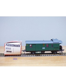 FLEISCHMANN 5005, fourgon  à  guérite à 2 essieux     DRG   neuf    BO 