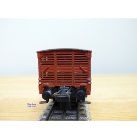 TRIX EXPRESS  20/119, wagon couvert pour transport de volaille  type Altona  DB  BO