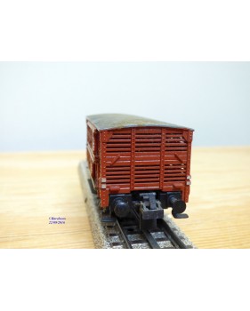 TRIX EXPRESS  20/119, wagon couvert pour transport de volaille  type Altona  DB  BO