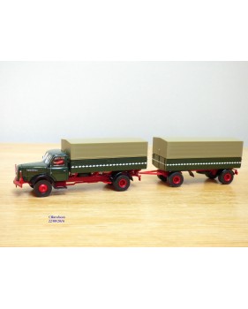 BREKINA 72205 Camion MAN F8 et remorque à 3 essieux SÜDFRÜCHTE- IMPORT Neuf BO 1/87